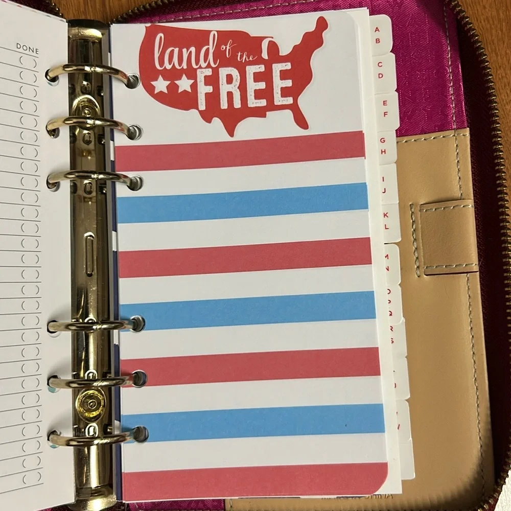 Kate Spade Wellesley Red Leather Calendar Planner Agenda
